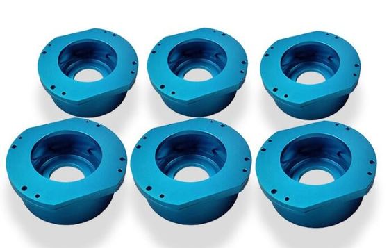 Pezzi meccanici del prototipo rapido del metallo cinque parti di alluminio di macinazione di CNC di asse