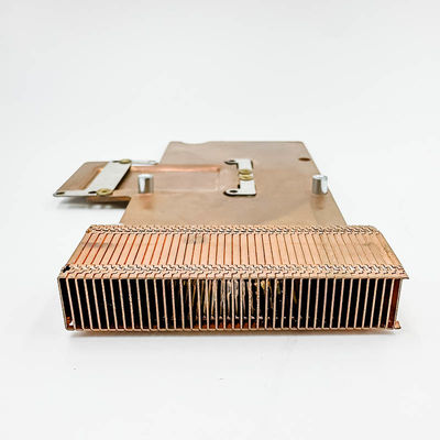 dissipatore di calore di rame puro, radiatore ad alta densità del dente, componenti elettronici, dissipatore di calore del dente della pala, piatto di rame