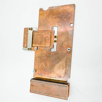 dissipatore di calore di rame puro, radiatore ad alta densità del dente, componenti elettronici, dissipatore di calore del dente della pala, piatto di rame