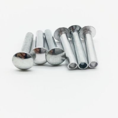Ribattini galvanizzati bianchi della testa della cavità dei semi del ferro del ribattino industriale laterale ovale del metallo di singolo