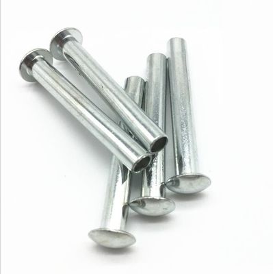 Ribattini galvanizzati bianchi della testa della cavità dei semi del ferro del ribattino industriale laterale ovale del metallo di singolo