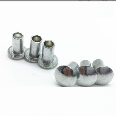 Ribattini galvanizzati bianchi della testa della cavità dei semi del ferro del ribattino industriale laterale ovale del metallo di singolo