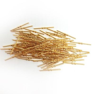 L'oro d'ottone ha placcato l'oro solido dell'ago ha placcato il ditale di Pin/primavera di Pogo della sonda della prova