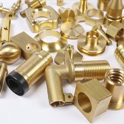 Hardware meccanico delle parti d'ottone su ordinazione non standard che lavora CNC a macchina per lavorare giro al tornio