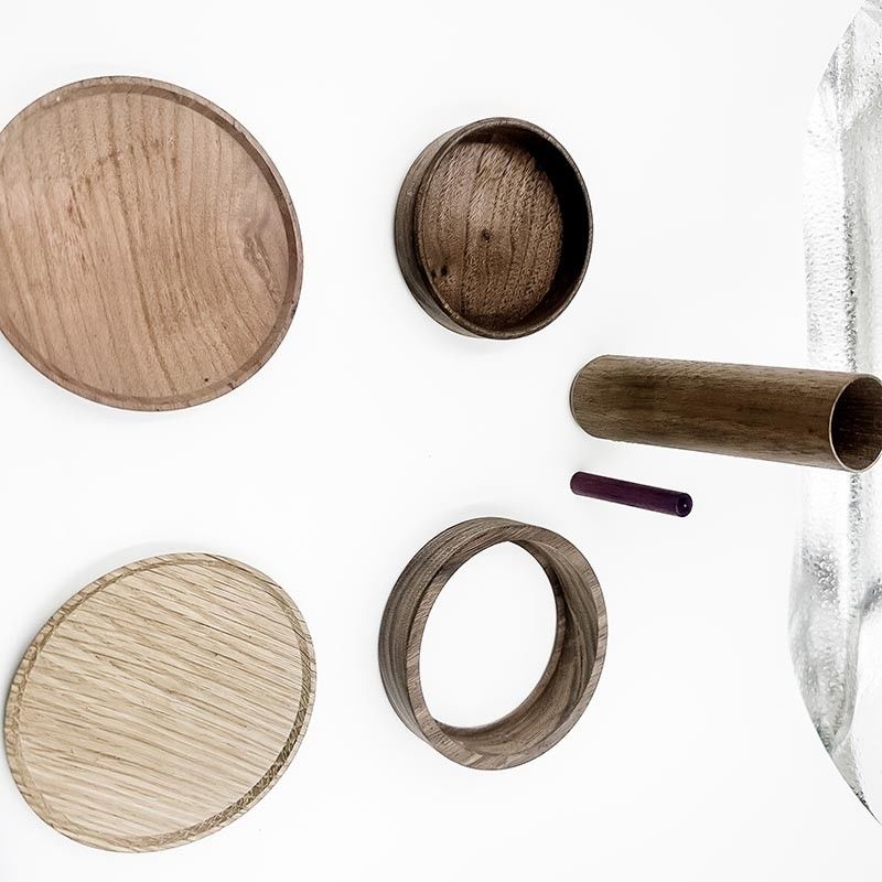 Prototipo rapido di legno che lavora la base a macchina del calendario della Tabella della noce nera
